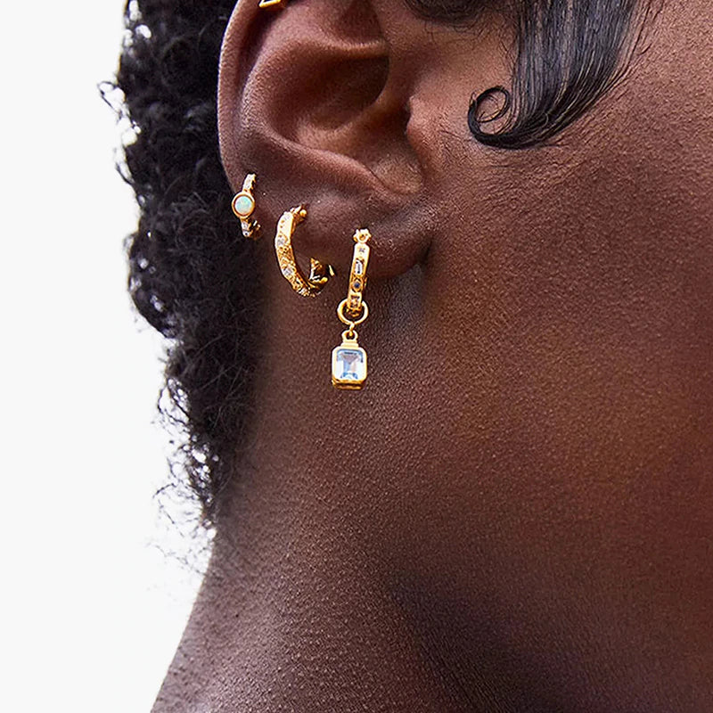 925 Sterling Silver Celestial Moon Earrings - Uniqueraritiesjewelry