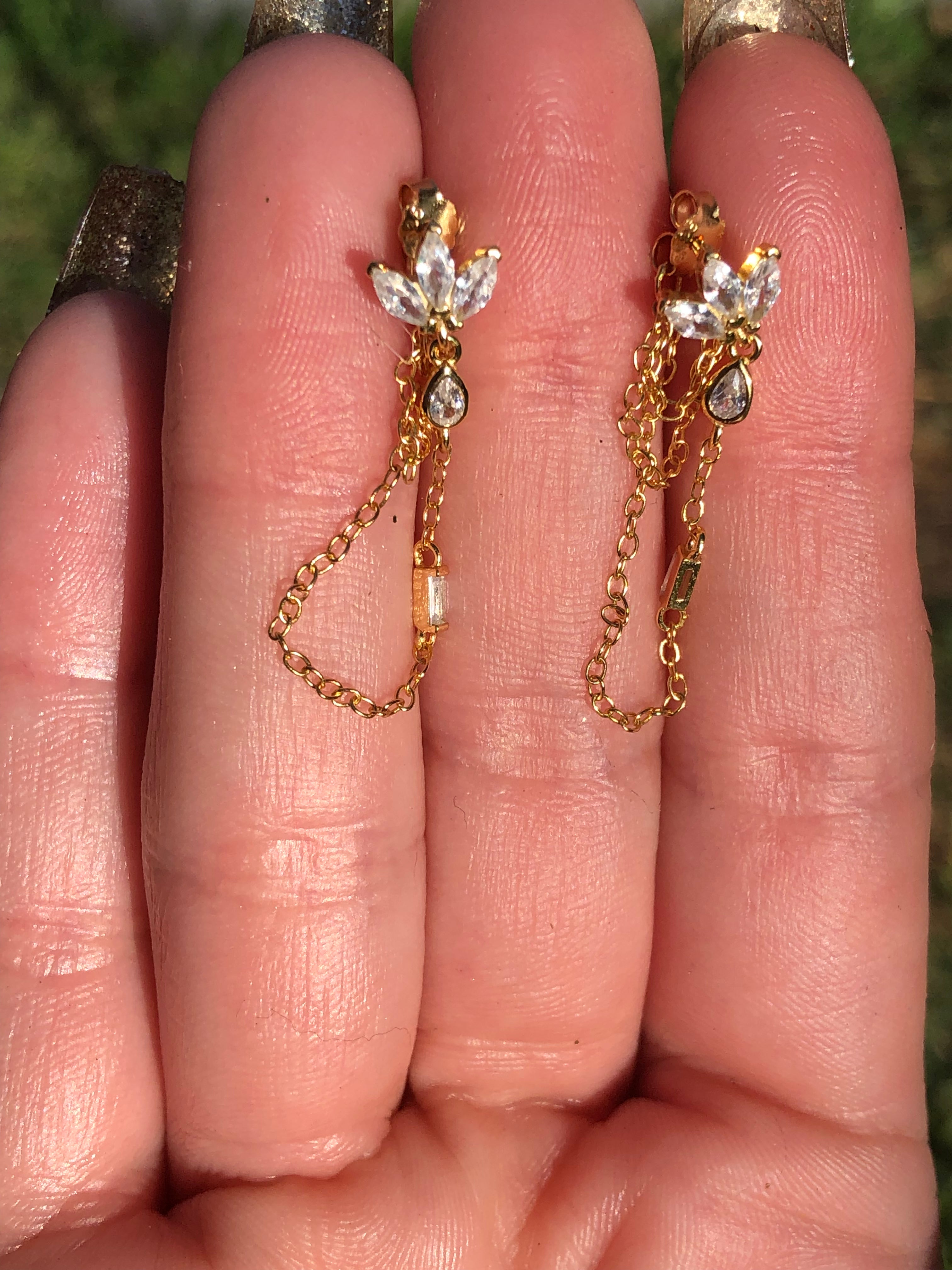 Flower Chandelier Earrings